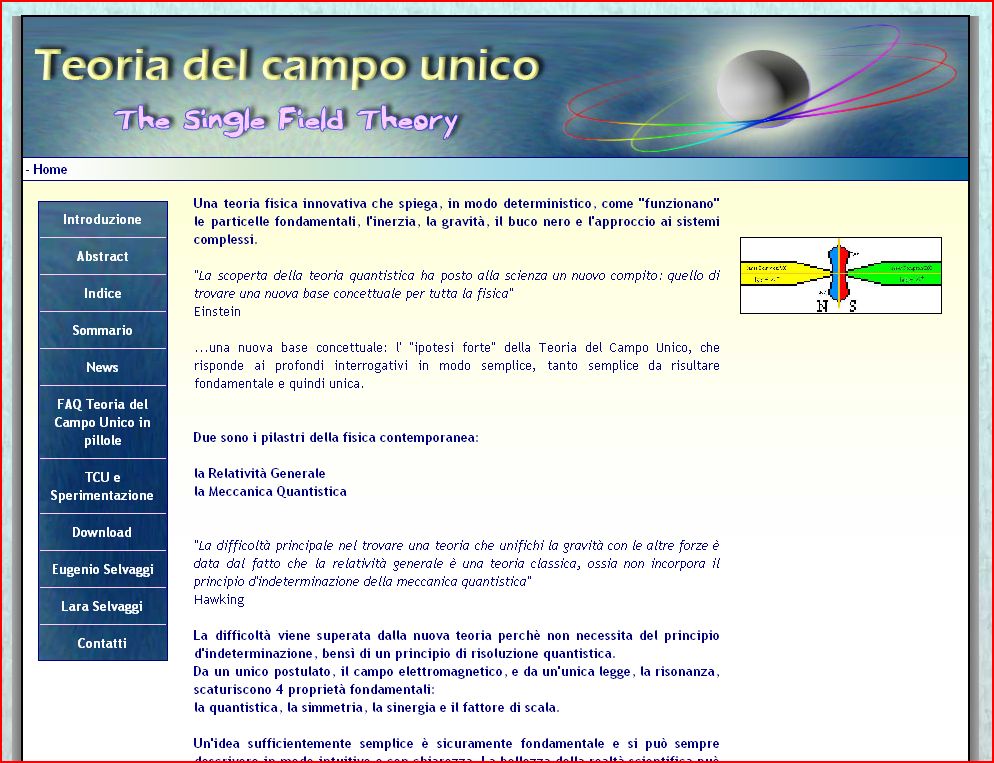 Teoria del campo unico - Web